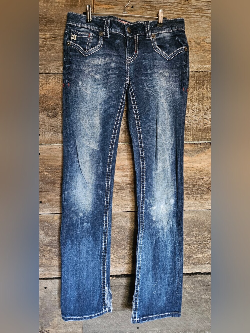 MEK Women’s Skinny Jeans in Faded Blue Wash